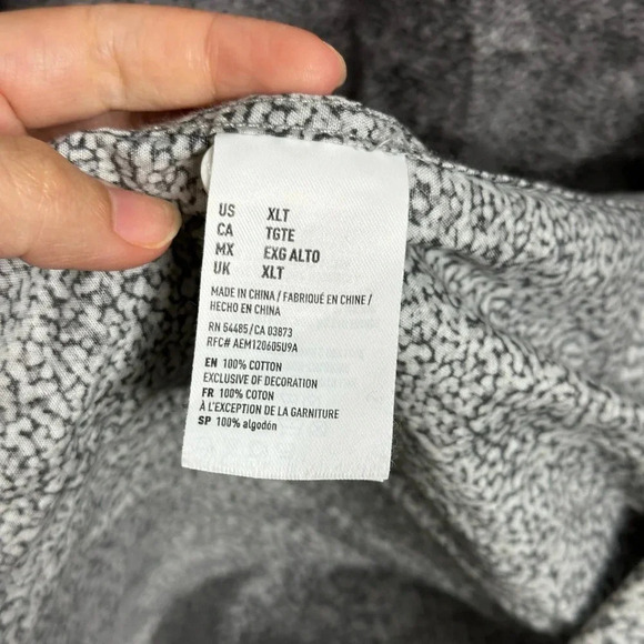 American Eagle Men Gray Button Shirt Seriously Soft‎ Long Sleeve Size XLT. - Picture 2 of 8